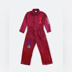 Bobo Choses geometric woven overalls